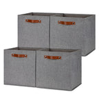 DULLEMELO Fabric Storage Cubes,13 inch Cube Stroage Bins for Empty Gift Basket,Toys Nursery Clothes Storage Linen Closet Organiz