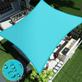 Ecoopts 8'X15' Waterproof Sun Shade Sail Rectangle Canopy Cover Uv Blockage For Outdoor Patio Pergola Backyard Garden (Turquoise