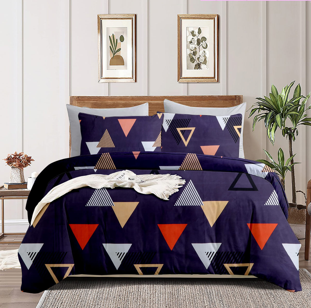 BSB HOME 220 GSM Microfiber Reversible AC Comforter/Blanket for Summer/Quilt/Duvets for King Size Double Bed (230X250 cm, Daimon
