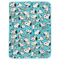 Silver Buffalo Peanuts Snoopy Multi Pose Expression 45' X 60' Fleece Throw, Soft And Cozy Blanket, 180 Gsm