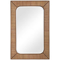 Uttermost Tahiti Warm Maple Satin 28 x 42 Wall Mirror