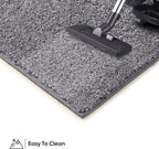 Pet Friendly Solid Color Area Rugs Grey - 9' X 12' Rectangle, Indoor, Stain Resistant, Perfect For Living Room, Bedroom, Dining