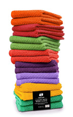 Tukasa Linens 16 Pack Cotton Washcloths For Body And Face, 12X12 Inches, Multipurpose And Lightweight Wash Clothes For Face. Hig