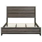Coaster Home Furnishings Watson Transitional Wood Eastern King Size Panel Bed Frame 57-inch Headboard Grey Oak 212421KE