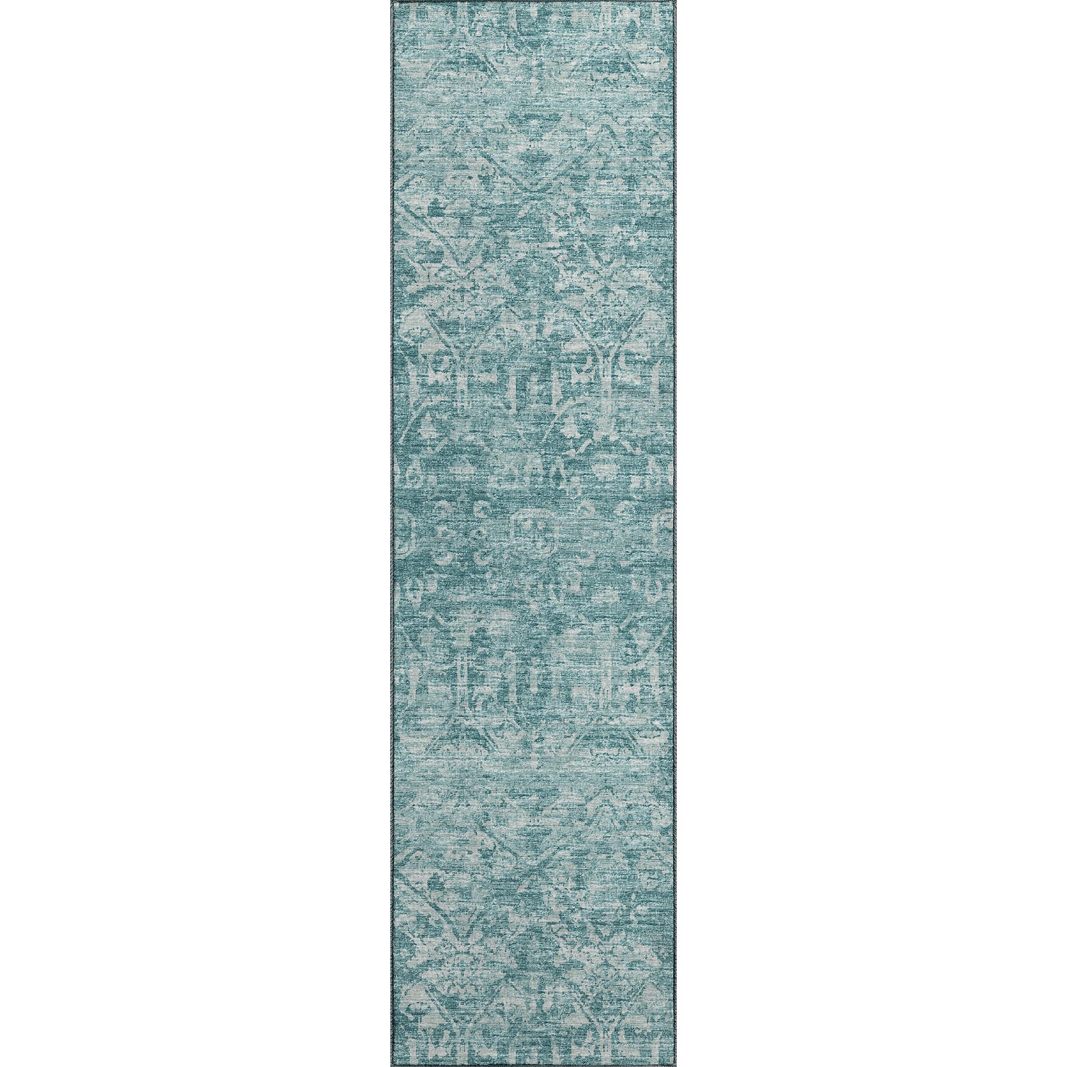 Aberdeen Ab1 Blue 2'3" X 7'6" Runner Rug