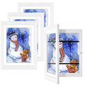 Orionstar 4 Pack Kids Art Frames, Kids Artwork Picture Frames Changeable, Front Opening Picture Display Frames, Holds 11.8X8.5 1
