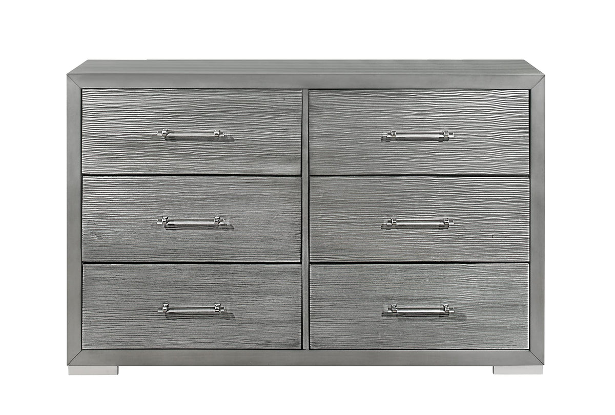 Global Furniture Usa Global Tiffany Dresser, Silver