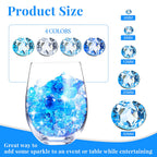 Hicarer 800 Pieces Diamond Decorations Acrylic Diamond Table Scatter Crystals For Table For Vase Fillers Party Table (Gradient B
