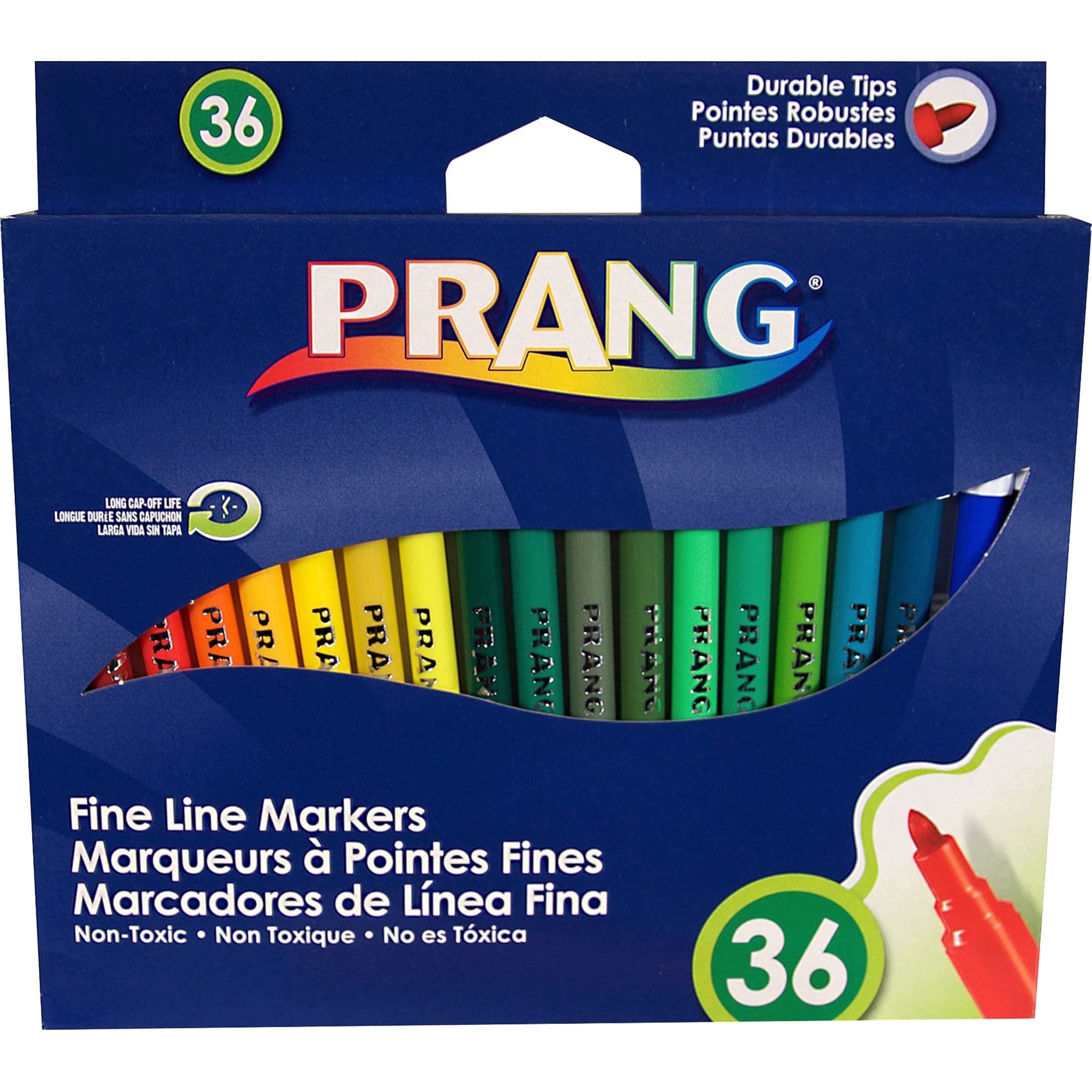Prang Classic Art Markers, Fine Tip, Assorted Colors, 36 Count (80712)