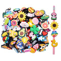 Yealqu 30Pcs Random Different Pencil Topper Decoations Cute Pvc Pencil Toppes Lovely Black Clip Pencil Decoration Accessories Fo