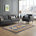 Modway Atzi Distressed Southwestern Diamond Floral Area Rug, 4X6, Multicolored