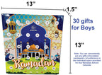 Ramadan Advent Countdown Calendar Ramadhan Muabarak Gift Ramzan Surprise Calendar Box For Kids Gift For Boys 13'X13' [Age 4,5,
