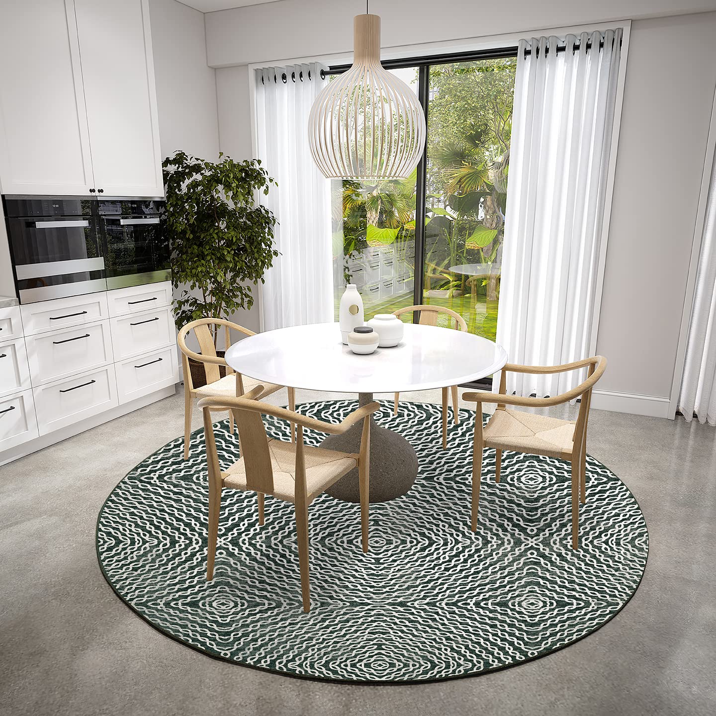 Dalyn Rugs Brisbane Br3 Geometric Chain Links Midnight 8' X 8'