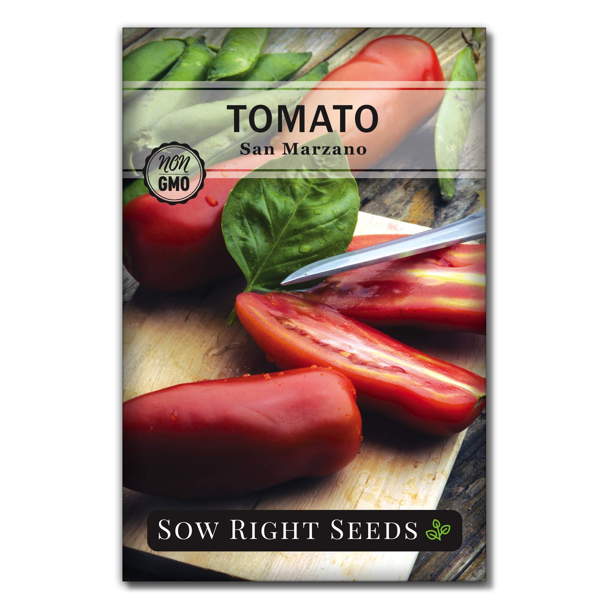 Sow Right Seeds - San Marzano Tomato Seeds For Planting - Non-Gmo Heirloom Packet With Instructions To Plant A Home Vegetable Ga