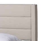 Baxton Studio Braylon Platform Storage Bed, Queen, Beige/Dark Brown (232-13078-HiT)