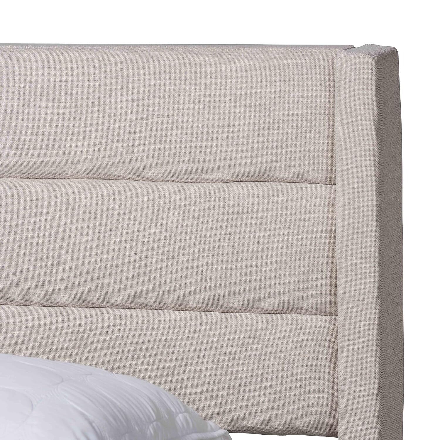 Baxton Studio Braylon Platform Storage Bed, Queen, Beige/Dark Brown (232-13078-HiT)