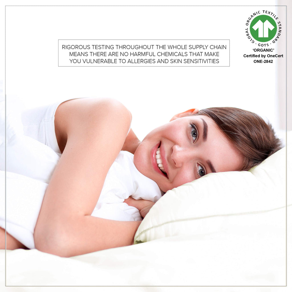 Makemake Organics Organic Cotton Pillow Protector (Set Of 2) Gots Certified Organic Pillow Cases Zippered Natural Pure Breathabl