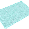 PureSwan Aqua Bathroom Rugs - Absorbent and Washable Bath Mat, Non-Slip, Thick Soft Chenille Bath Rugs for Bathroom Floor, Showe
