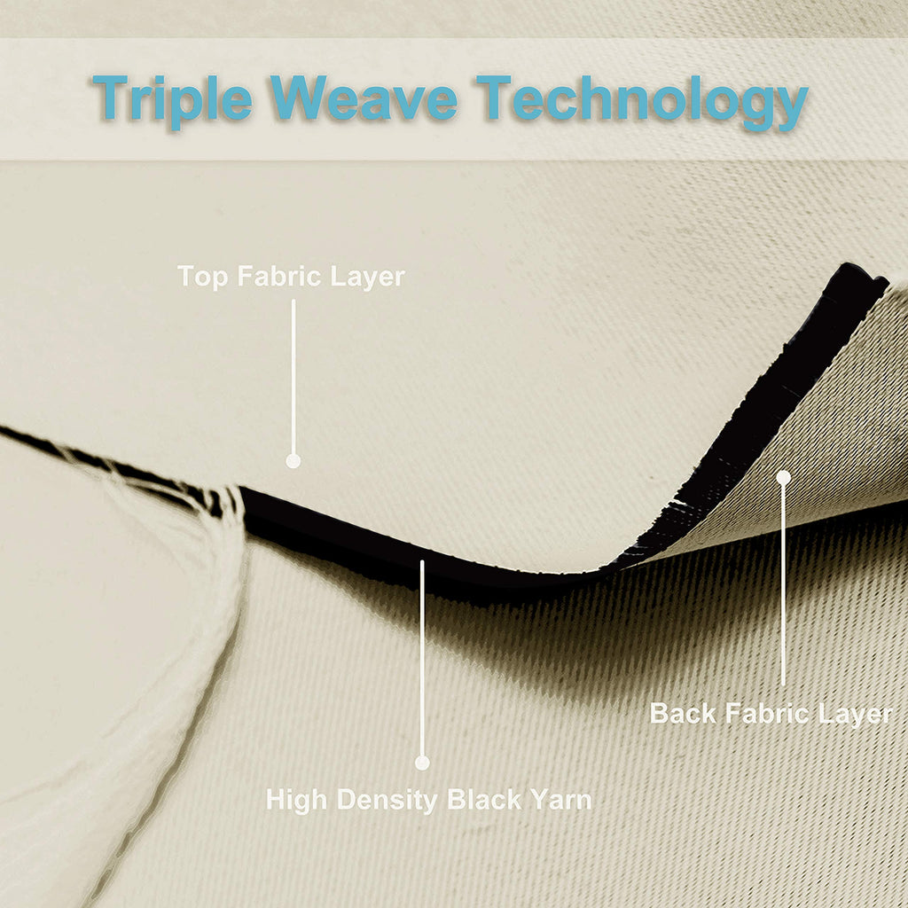 Ryb Home Blackout Curtain Tiers - Thermal Insulting Half Window Decor For Bedroom Bathroom Kitchen Kids Nursery Privacy Drapes,
