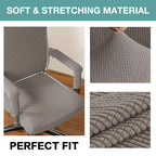 Turquoize Office Chair Cover Stretch Office Chair Covers With Arms Computer Chair Cover Universal Removable Rotating Boss Office Chair Slipcovers Desk Chair Cover For Dogs Cats Pets, Taupe