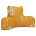 Majestic Home Goods Coral Reading Pillow, Yellow