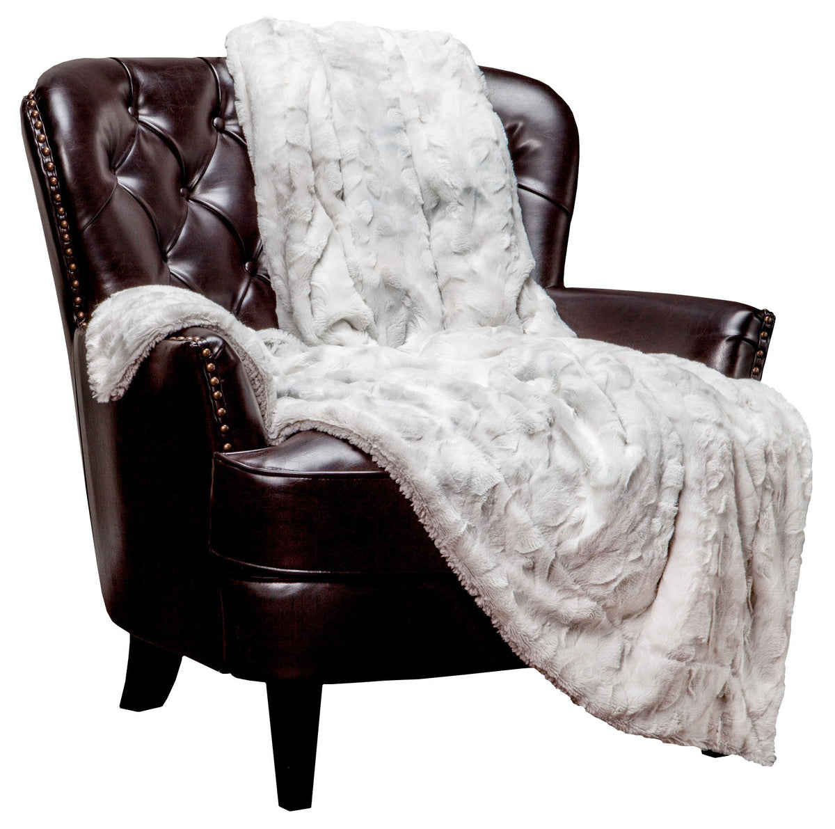 Chanasya Super Soft Fuzzy Faux Fur Throw Blankets - Fluffy Plush Lightweight Cozy Snuggly With Sherpa For Couch Living Room Bedr