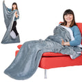 Ezrallora Giant Premium Double Layer Foot Pocket Blanket - Patent Pending- 75'X55' Premium Fleece Throw - Valentine'S Day Game