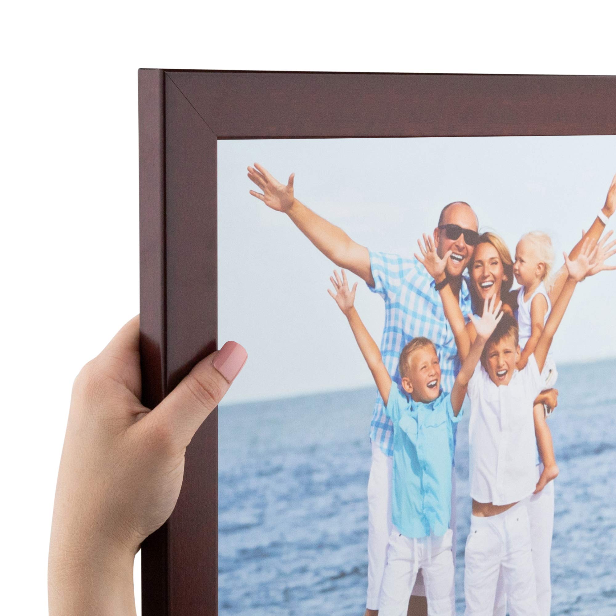 ArtToFrames 29x32 Inch Red Picture Frame, This 1.25 Inch Custom MDF Poster Frame is Cherry, Great for Your Art or Photos - Comes