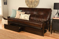 Kodiak Furniture Monterey Futon Set, No Drawers, With Espresso Base And Oregon Trail Java Mattress