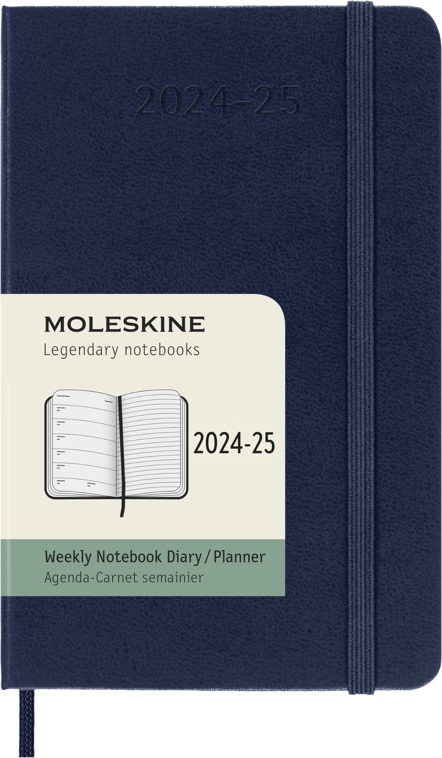 Moleskine Classic 18 Month 2024-2025 Weekly Planner, Pocket (3.5' X 5.5'), Scarlet Red, 208 Pages