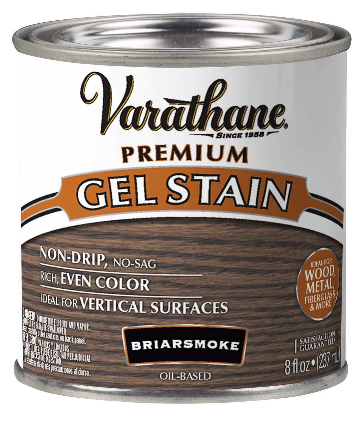 Varathane 349561 Premium Gel Stain, Half Pint, Briarsmoke