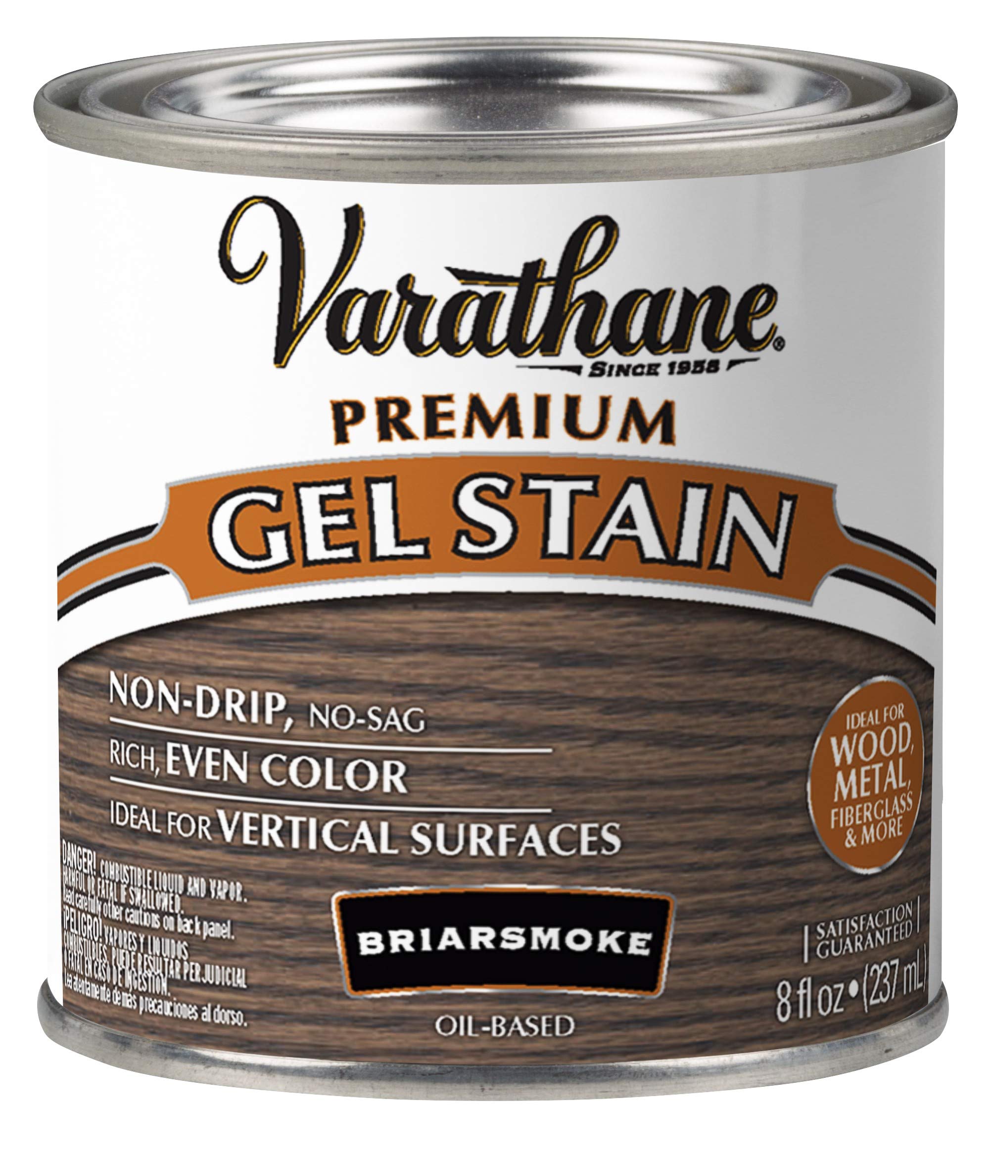 Varathane 349561 Premium Gel Stain, Half Pint, Briarsmoke