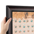ArtToFrames 7x29 inch Satin Black Reverse Step Wood Picture Frame, 2WOM10050-7x29