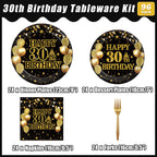 Kepeel 96Pcs 30Th Birthday Party Tableware Set, Back In 1994 Birthday Party Decorations Supplies For Men Women Kepeel Cheers To