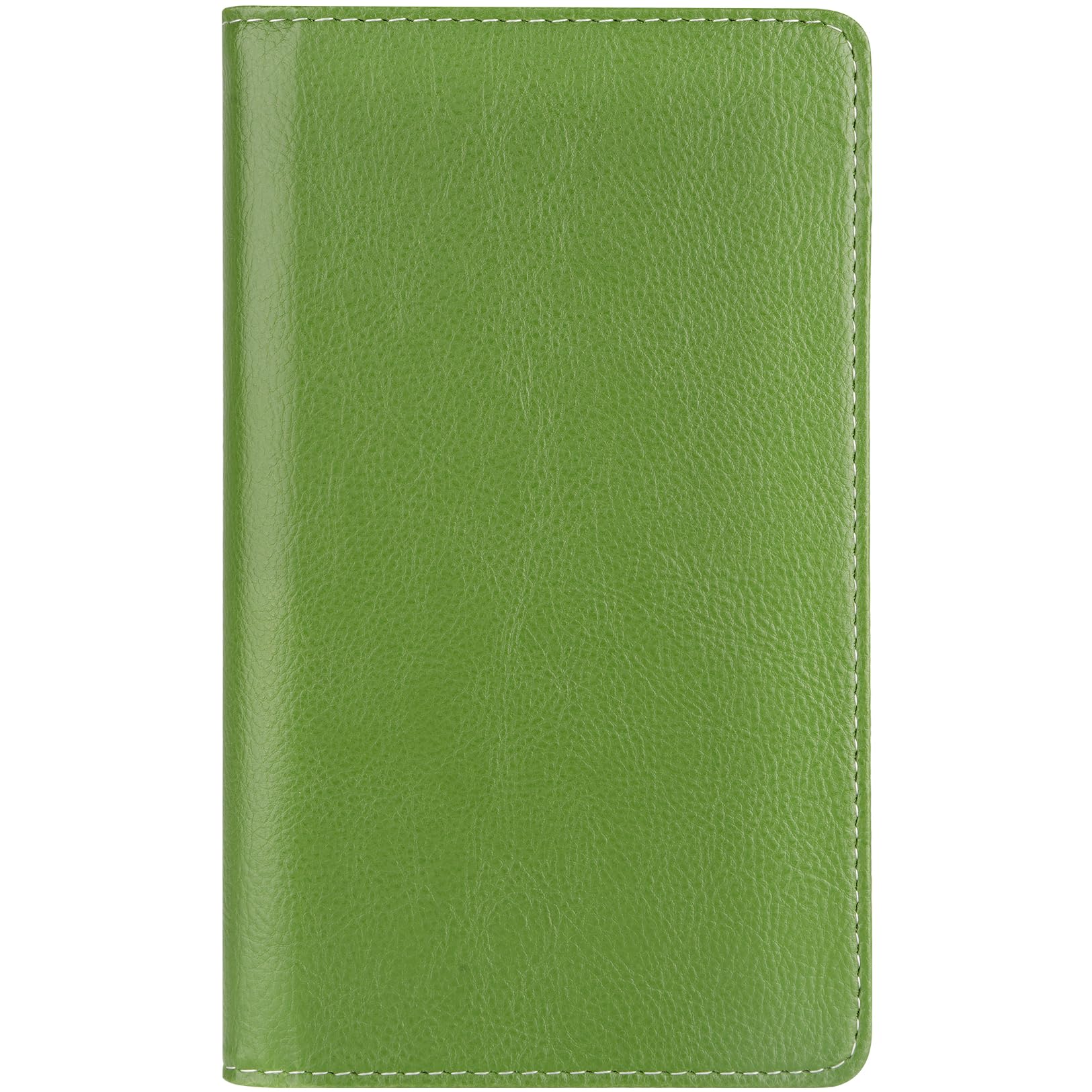 Sooez Leather Professional Business Card Book Holder Organizer, 240 Card Capacity Pu Name Card Credit Cards Booklet (Grass Green