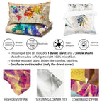Designq 'Japanese Geishas & Dragons' Oriental Duvet Cover Set