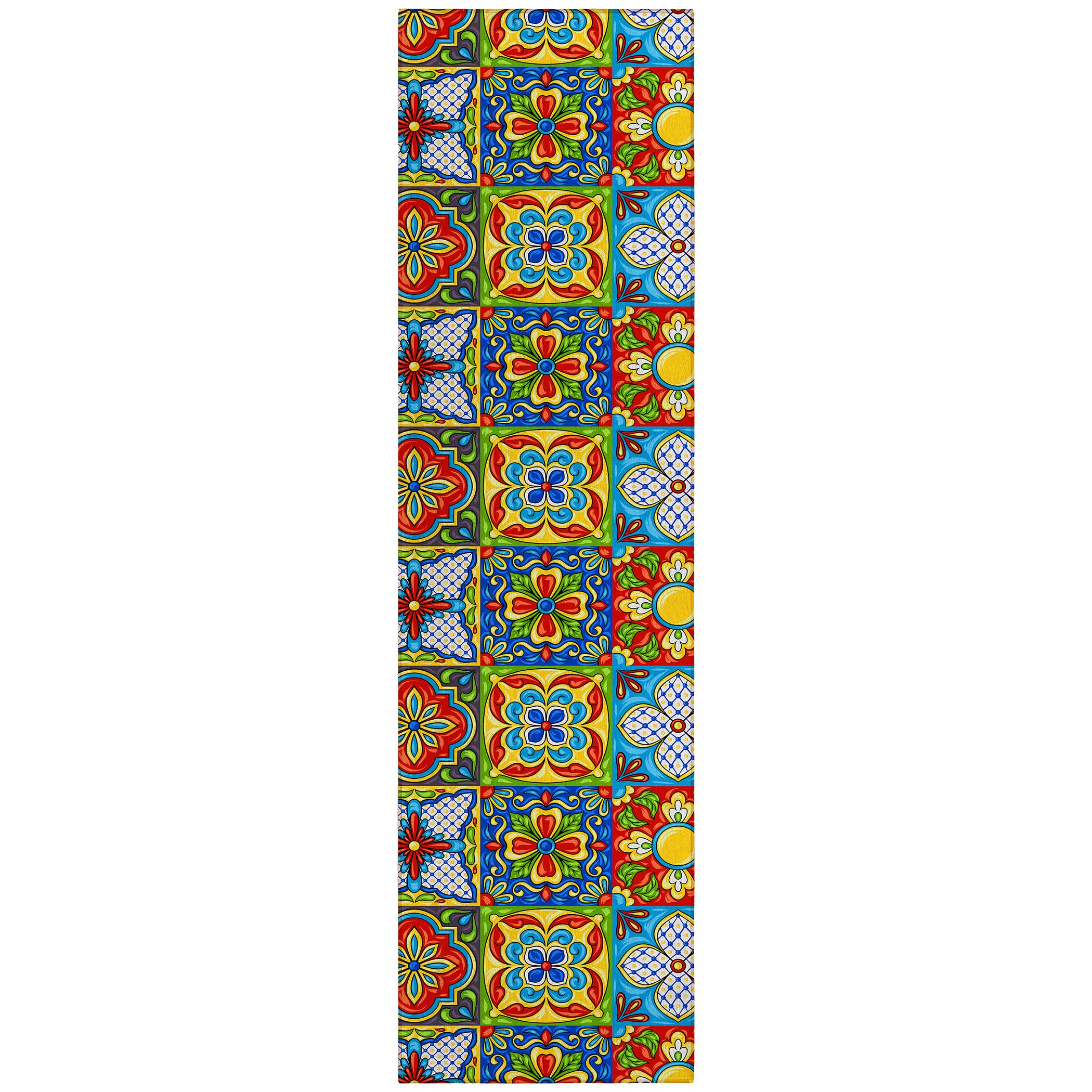 Dalyn Rugs Kendall Ke20 Multi 2'3" X 7'6" Indoor Outdoor Runner Rug, Easy Clean, Machine Washable, Non Shedding, Hallway, Entry, Kitchen, Patio Rug Rug