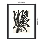 Framed Art Dark Floral by Alicia Bock