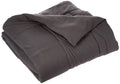 Elegant Comfort Down Alternative Comforter/Duvet Cover Insert, Full/Queen Size, Gray