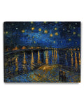 DECORARTS - Starry Night Over The Rhone by Vincent Van Gogh Art Classic Art. Giclee Prints Canvas Wall Art for Wall Decor. 30x24