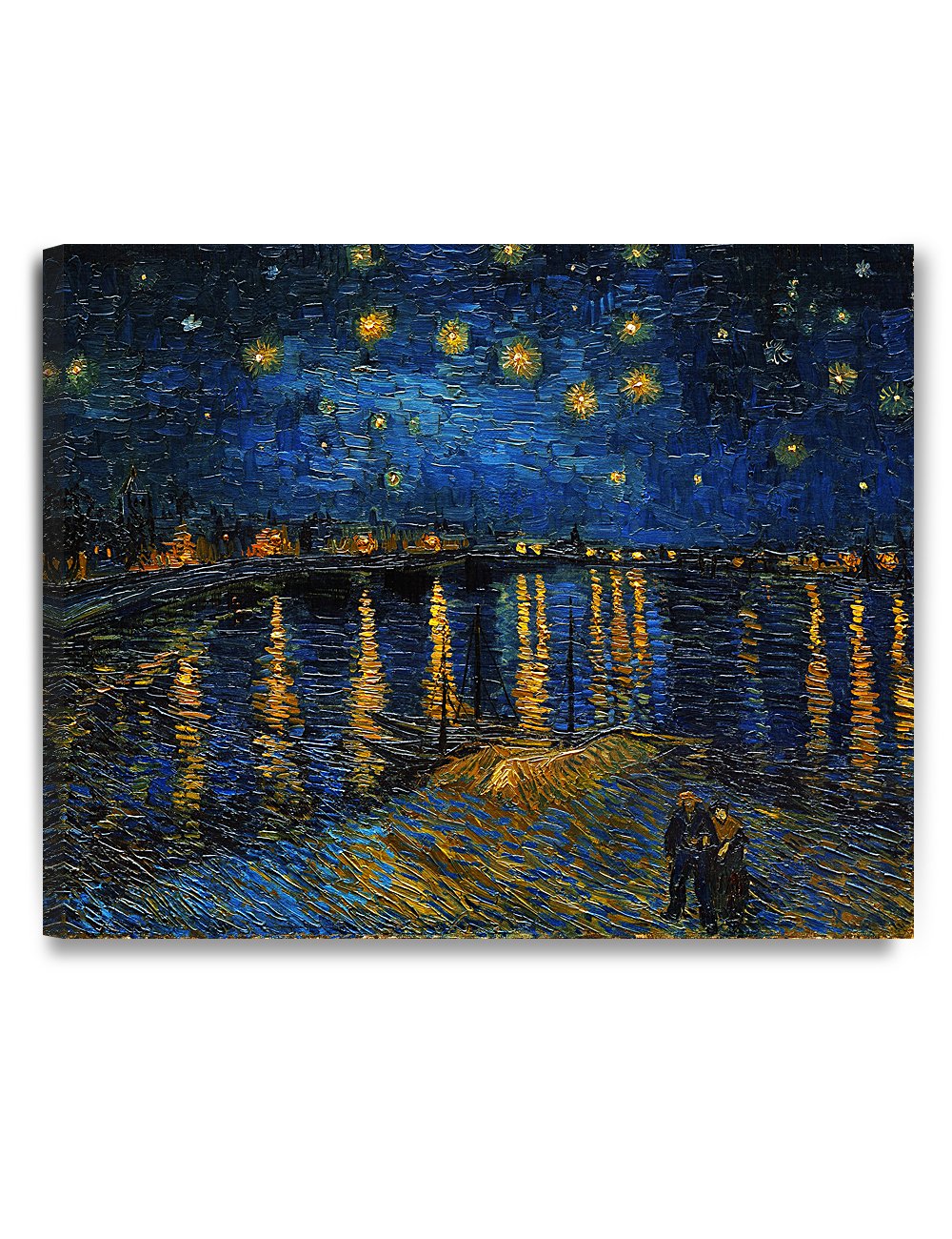 DECORARTS - Starry Night Over The Rhone by Vincent Van Gogh Art Classic Art. Giclee Prints Canvas Wall Art for Wall Decor. 30x24