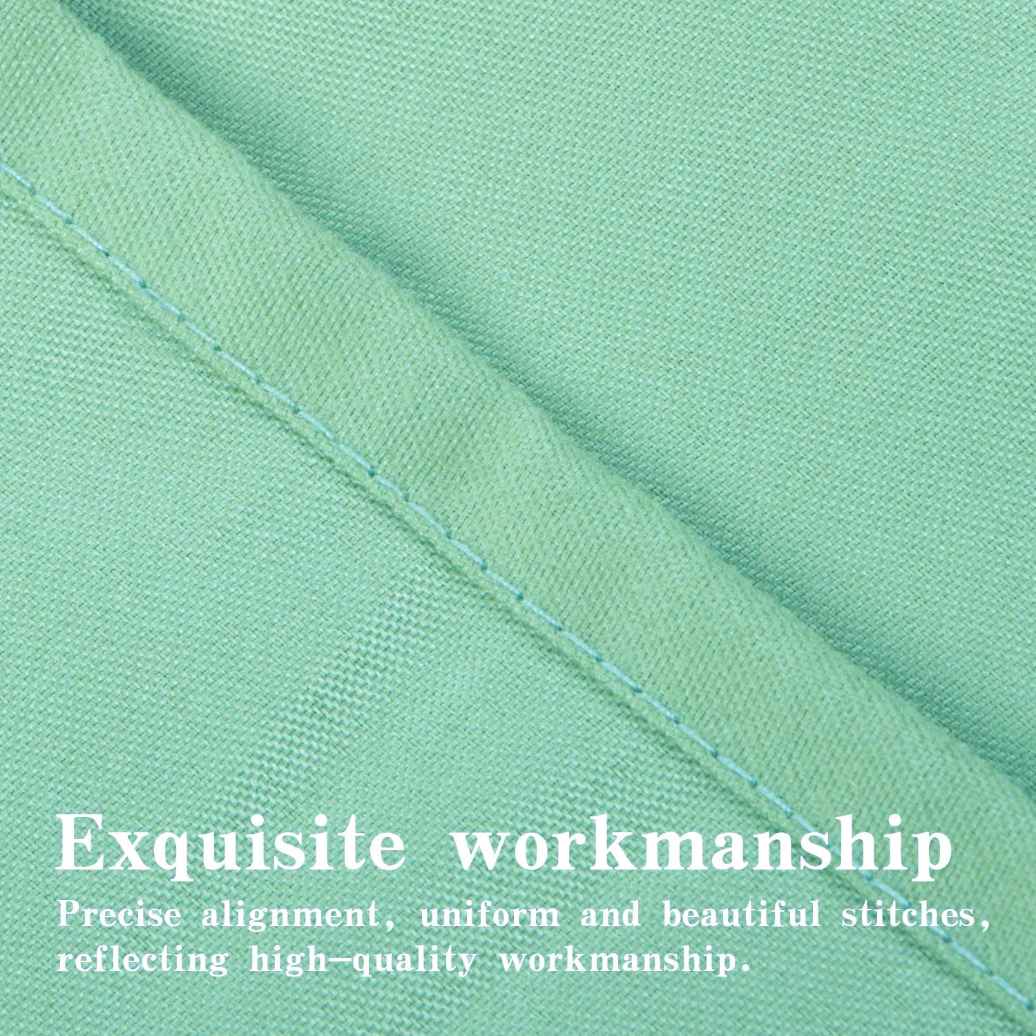 Ntbay 100% Brushed Microfiber Standard Pillow Shams Set Of 2, Super Soft And Cozy, Wrinkle, Fade, Stain Resistant 20X26 Inches Oxford Pillowcases, Sea Green