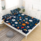 Gusuhome Boys Sports Fitted Sheet Full/Queen Size 3D Soccer Basketball Baseball Football Bedding For Kids Teens Bedroom Comfy De