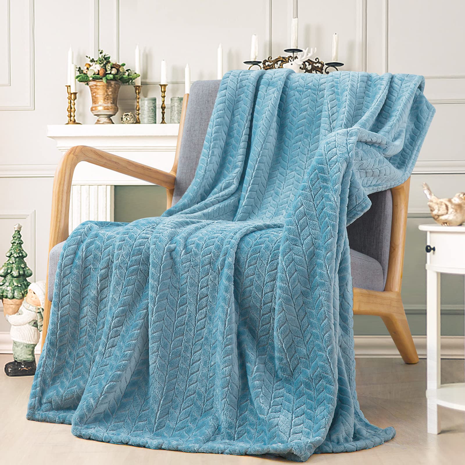 Inhand Fleece Throw Blankets, Super Soft Flannel Cozy Blankets For Adults, Washable Lightweight Fuzzy Blanket For Couch Sofa Bed