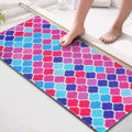 Non Slip Bathtub Mat, 15.7  36 Inch, with Drainage Holes, PVC Loofah Massage Bathmat for Shower, Bathroom, Wet Areas, Quick Dryi