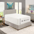 Nestl White Twin Xl Fitted Sheet Only, Extra Deep Pocket Fitted Bed Sheet, 1800 Microfiber Xl Twin Fitted Sheet, Ultra Soft Fitted Sheet Twin Xl Fits Up To 24 Inch Mattress