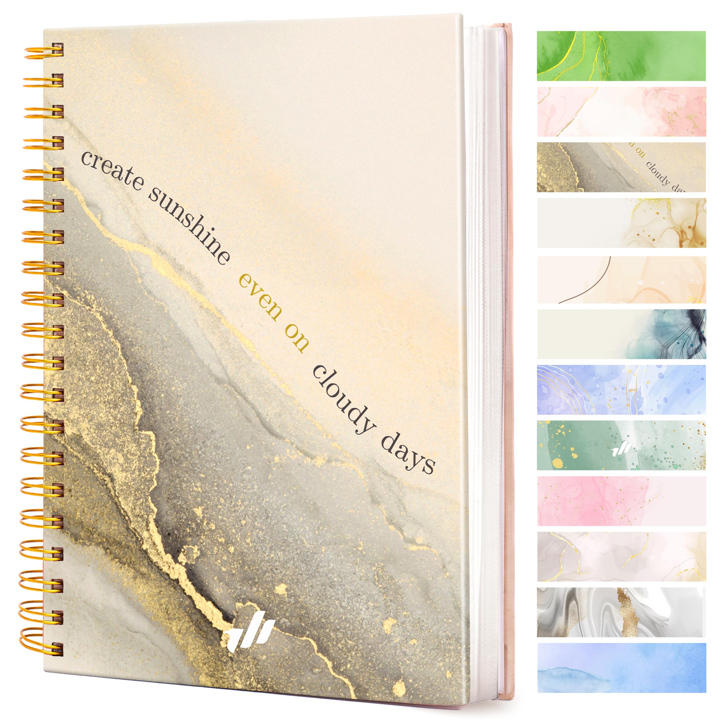 Only Zest Journals For Writing - 10.25' X 7.25' 300 Pages, Hardcover Spiral Notebook College Ruled, Spiral Journal For Women,