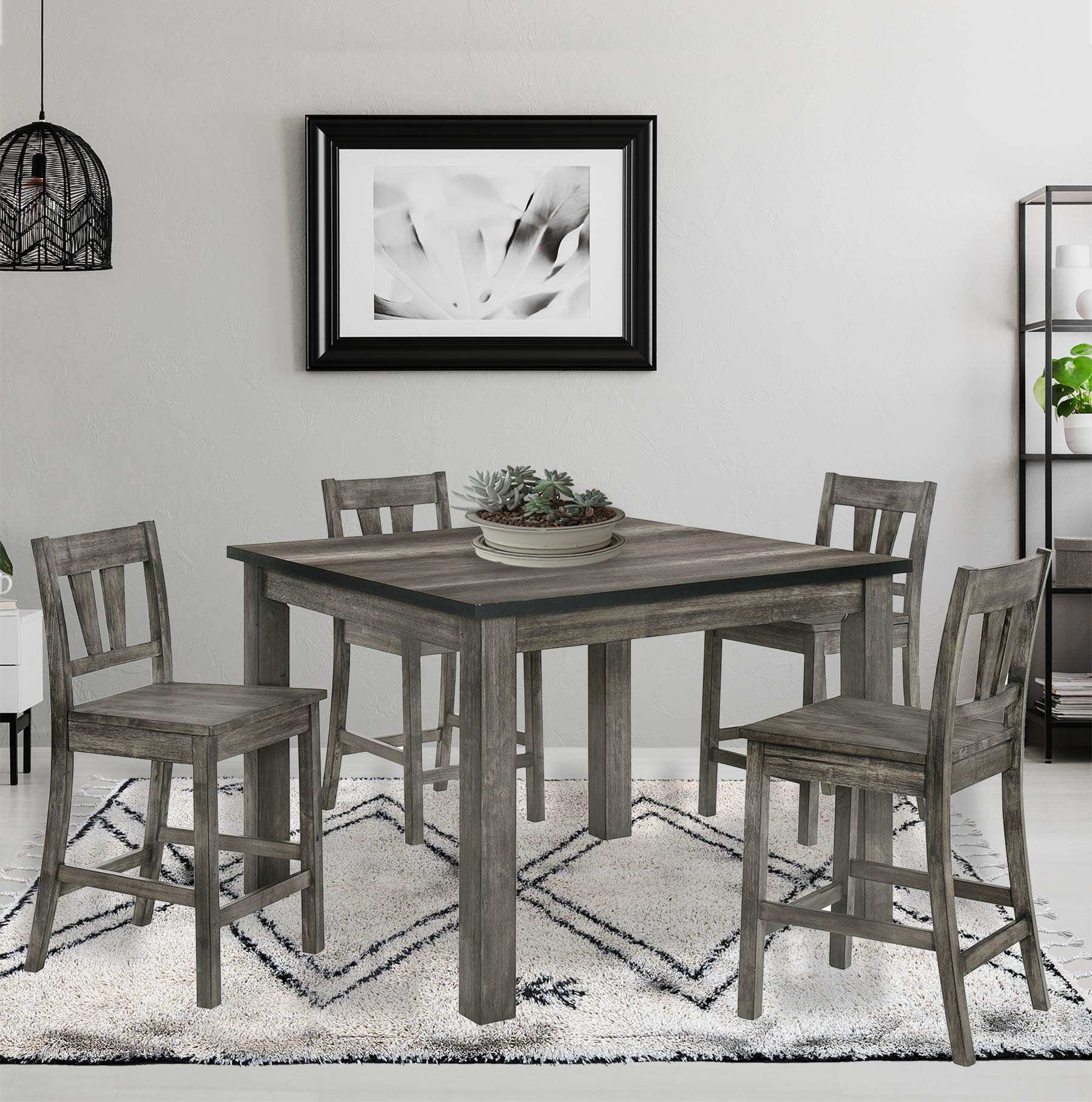 Cambridge Drexel 5-Piece Counter-Height Dining Set - Thumbnail 2