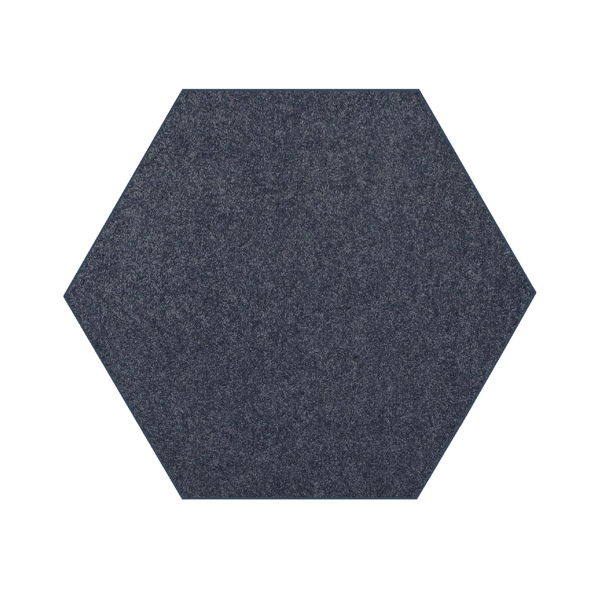 Pet Friendly Solid Color Area Rugs Petrol Blue - 3' Hexagon, Indoor, Stain Resistant, Perfect for Living Room, Bedroom, Dining R