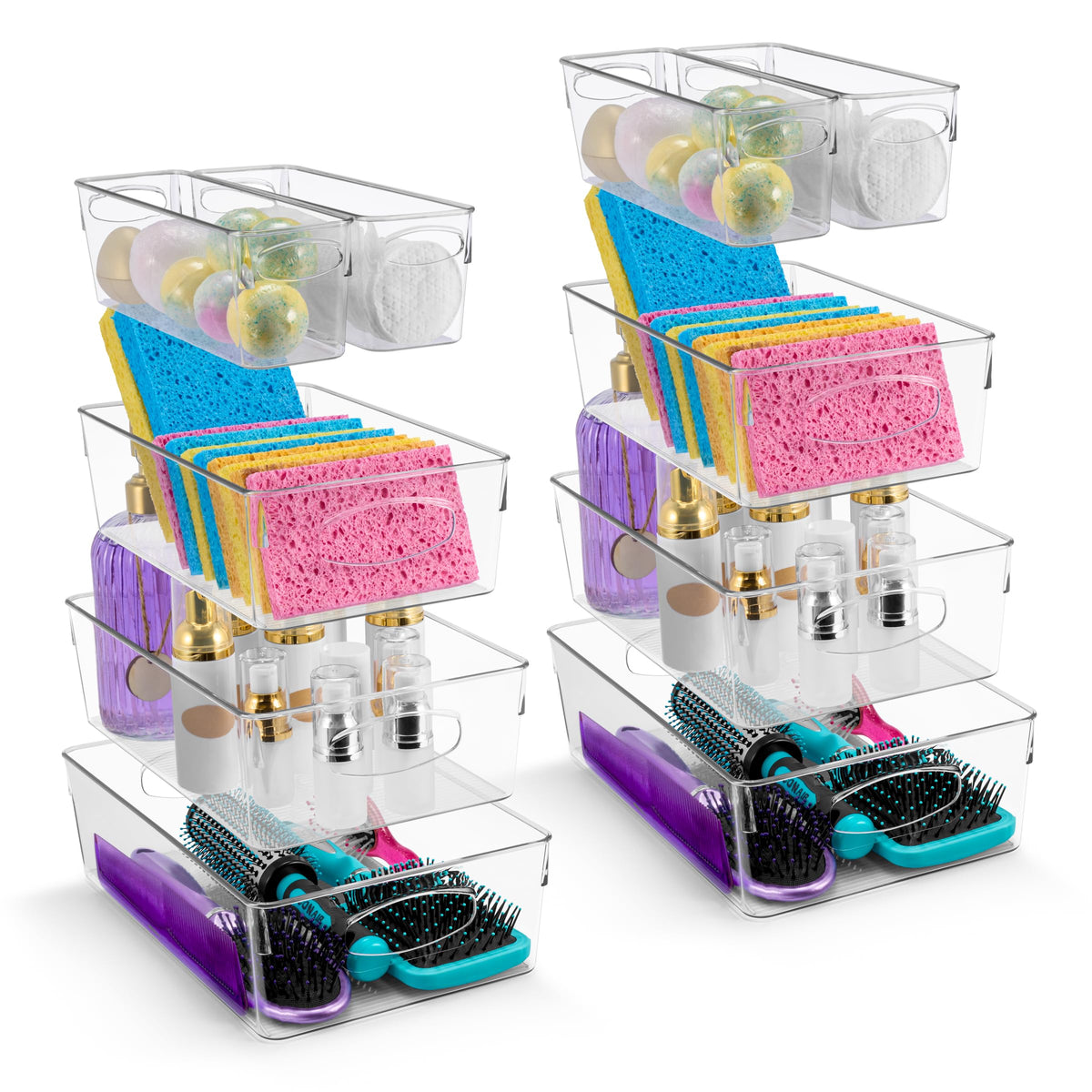 Sorbus Fridge Organizers and Storage, Clear Bins (10 Pack)